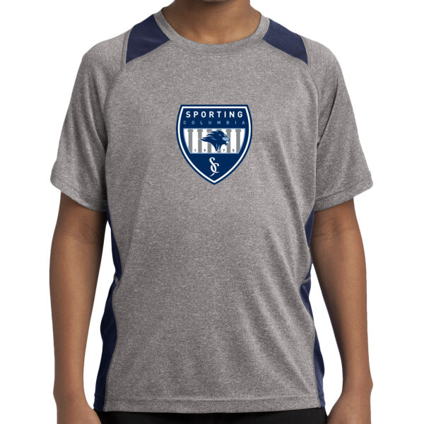 Shield Youth Heather Colorblock T-Shirt Thumbnail